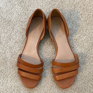 Madewell Brown Leather Strappy Sandals